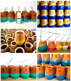 Mate de madera con base esmaltada - comprar online
