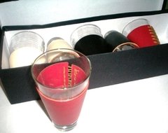 Shots vestidos en cuero