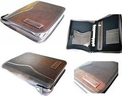 Porta agenda de cuero