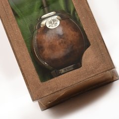 Mate calabaza con detalles en box - Cueros del Sur