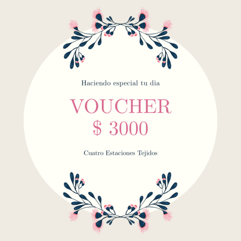 Voucher regalo B - Comprar en Cuatro Estaciones Tejidos