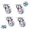 Pack 4 Ruedas Giratorias de Silicona