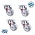 Pack 4 Ruedas Giratorias de Silicona