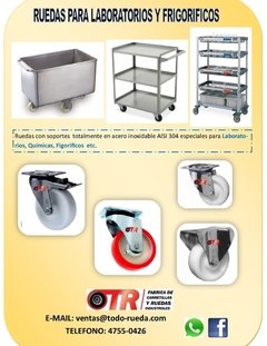 Imagen de RUEDAS PARA LABORATORIOS Y FRIGORIFICOS