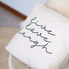Almohadon 'Live Love Laugh' - Canvas Home