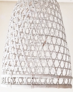 Lampara Bambú Blanca (Diferentes Tamaños) - Canvas Home