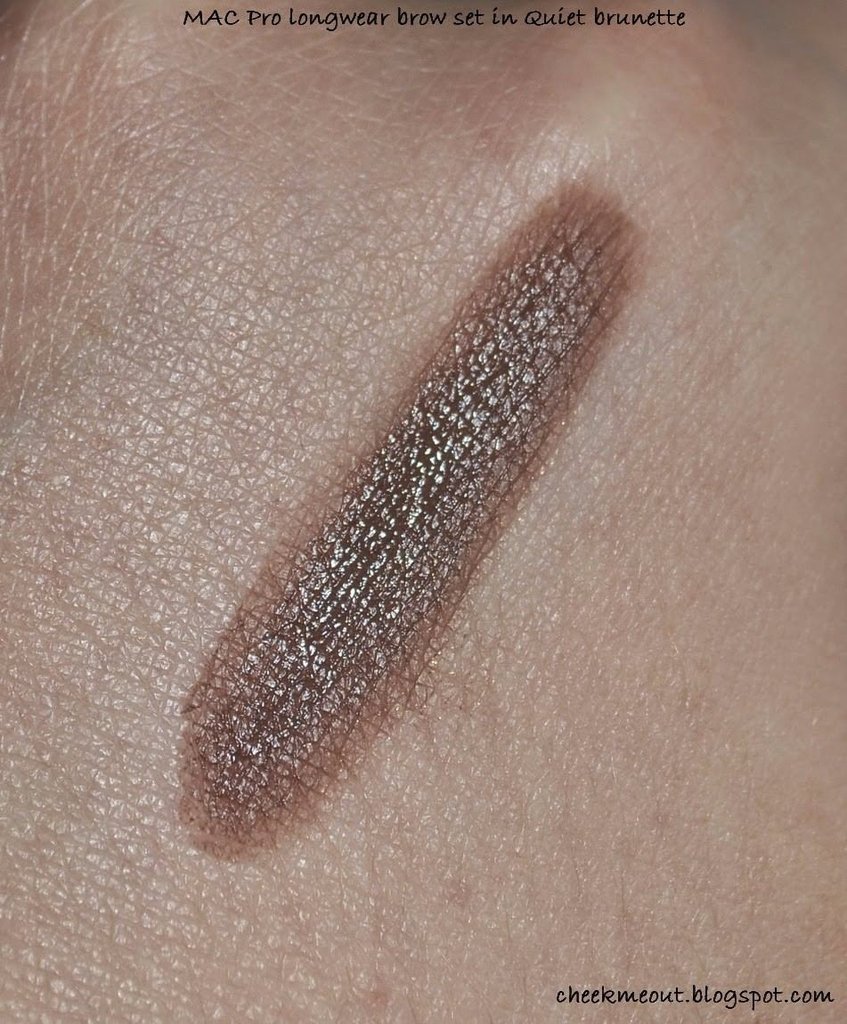 mac waterproof brow set quiet brunette