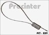 Precinto ajustable con cable de acero, 350mm x 1,8mm - comprar online