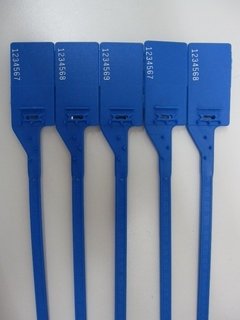 Precinto plástico ajustable de máxima seguridad, largo 390mm