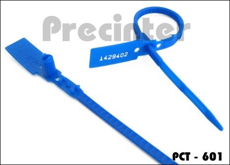 Precinto plástico ajustable, con banda plana dentada en ambas caras, 280mm x 6mm