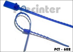 Precinto plástico ajustable, con banda plana dentada, 270mm x 5mm