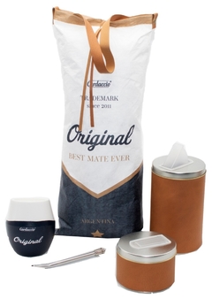 Juego de latas y mate en bolsita de Tyvek - ORIGINAL