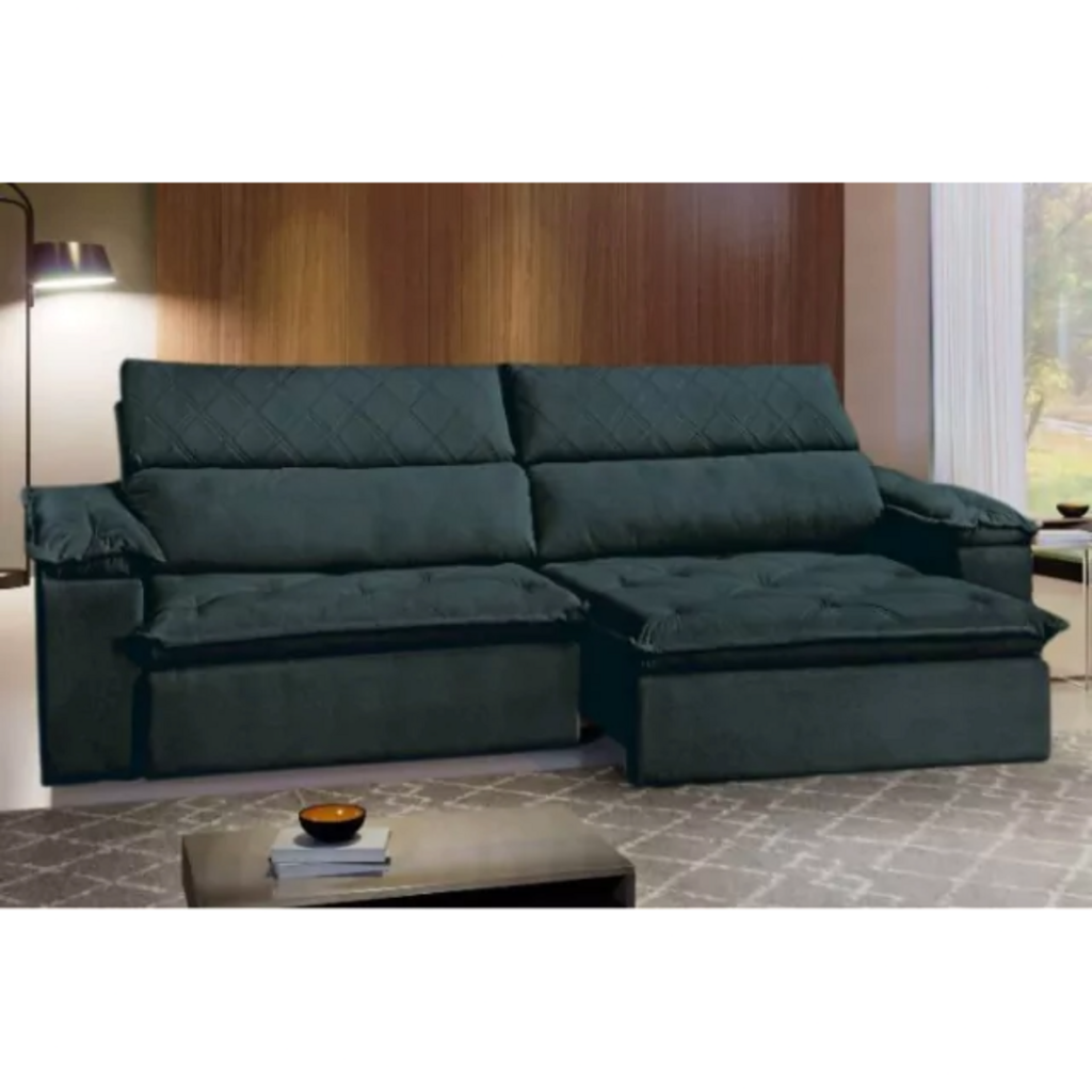 Sofá Retrátil e Reclinável Melbourne JAM Móveis