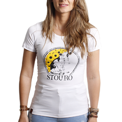 Camiseta Feminina Stouro Vaca Girassol - Branca
