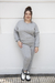 Pantalón fino rústico con lycra calidad premium gris melange - comprar online