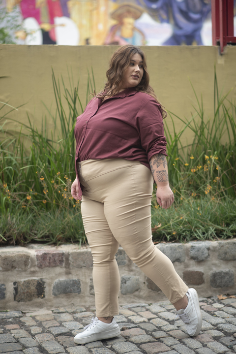 Pantalon Bengalina cintura ancha - Comprar en OKDENIM