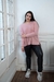 Remerón manga larga escote en V de tela Morley Brush rosa en internet