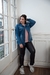 Campera de jeans elastizada con cintura clásica - comprar online