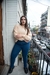 Jeans elastizado tiro alto semi recto - tienda online