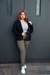 Campera de gabardina elastizada clásica