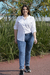 Camisa de poplin abotonada y aplique - OKDENIM
