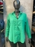 Camisa de poplin elastizada verde