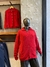 Campera canguro de lanilla lisa mir rojo