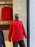 Campera canguro de lanilla lisa mir rojo - comprar online