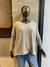 Sweater de Lanilla lisa escote en V gris