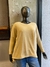 Sweater de Lanilla lisa escote en V beige