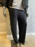 Pantalón Wide Leg rústico elástico en la cintura negro - comprar online