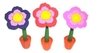 Bolígrafos flor con maceta de silicona