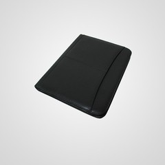 Portfolio color negro con cierre