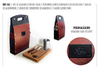 Kit de asador 2 personas confeccionado eco cuero