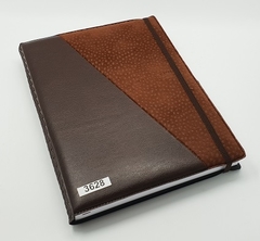 Agenda combinada símil cuero marrón - carpincho
