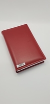 Agenda línea plus cuero rojo