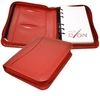 Agenda línea plus cuero rojo