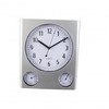 Reloj de pared con medidor de temperatura y humedad