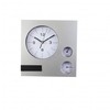Reloj de pared con medidor de temperatura y humedad