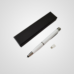 Bolígrafo metálico con power bank