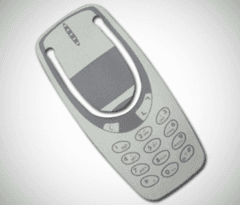 Señalador metálico con forma de celular