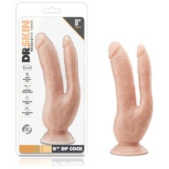 Dr. Skin 8" Dp Cock - Dildo Doble Penetracion - tienda en línea