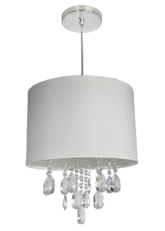 Lustre Pendente AMANDA Cristal Acrílico Cúpula 30 - Várias Cores - EMPORIO NINA  -   Promoção de Lustres de Cristal Luminárias a preço de fábrica.