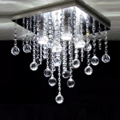 Plafon Luminaria de Cristal Acrilico KIARA AL38 - Base 30
