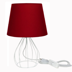 Abajur HAT Aramado Pera Branco Industrial Retro - Várias Cores - EMPORIO NINA  -   Promoção de Lustres de Cristal Luminárias a preço de fábrica.