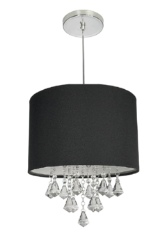 Lustre Pendente DENISE Cristal Acrílico Cúpula 30 - Várias Cores - comprar online