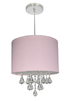 Lustre Pendente DENISE Cristal Acrílico Cúpula 30 - Várias Cores - EMPORIO NINA  -   Promoção de Lustres de Cristal Luminárias a preço de fábrica.