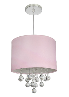 Lustre Pendente LORENA Cristal Acrílico Cúpula 30 - Várias Cores - EMPORIO NINA  -   Promoção de Lustres de Cristal Luminárias a preço de fábrica.