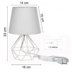 Abajur HAT Aramado Diamante Cobre Retro - Várias Cores