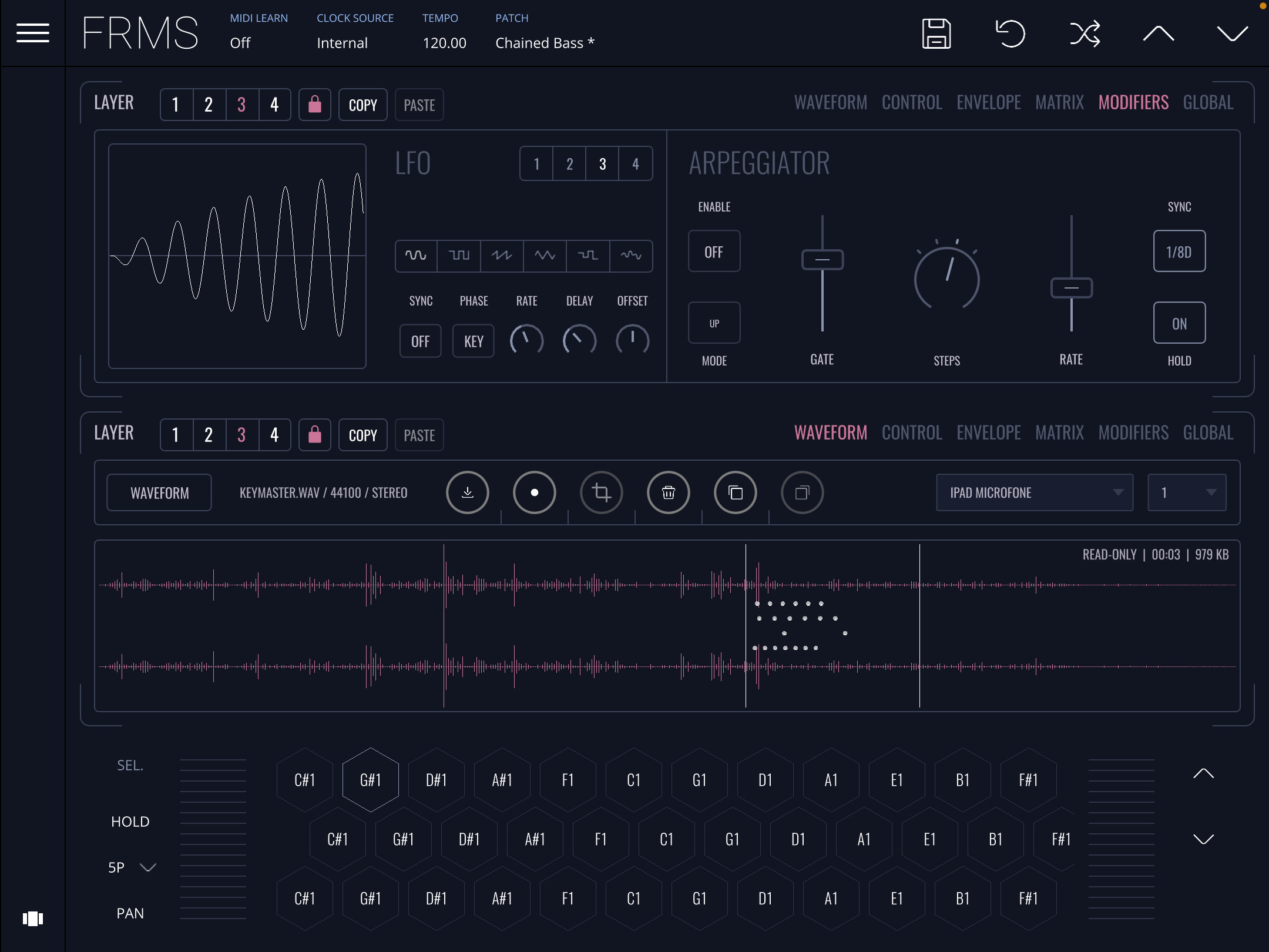 Painel de Performance do Mixcraft